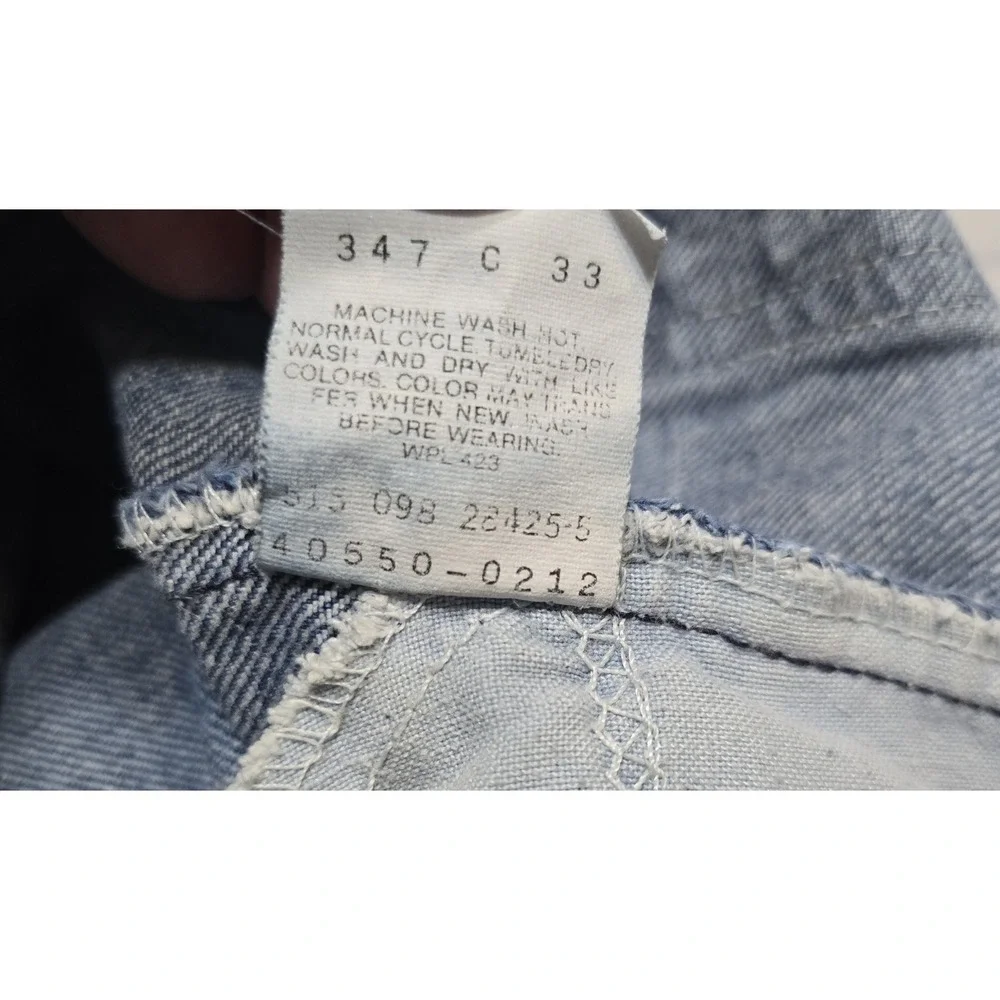 Vtg Levis 550 Orange Tab Jeans Made USA 33x32 Relaxed Fit 1998 Stonewash Denim